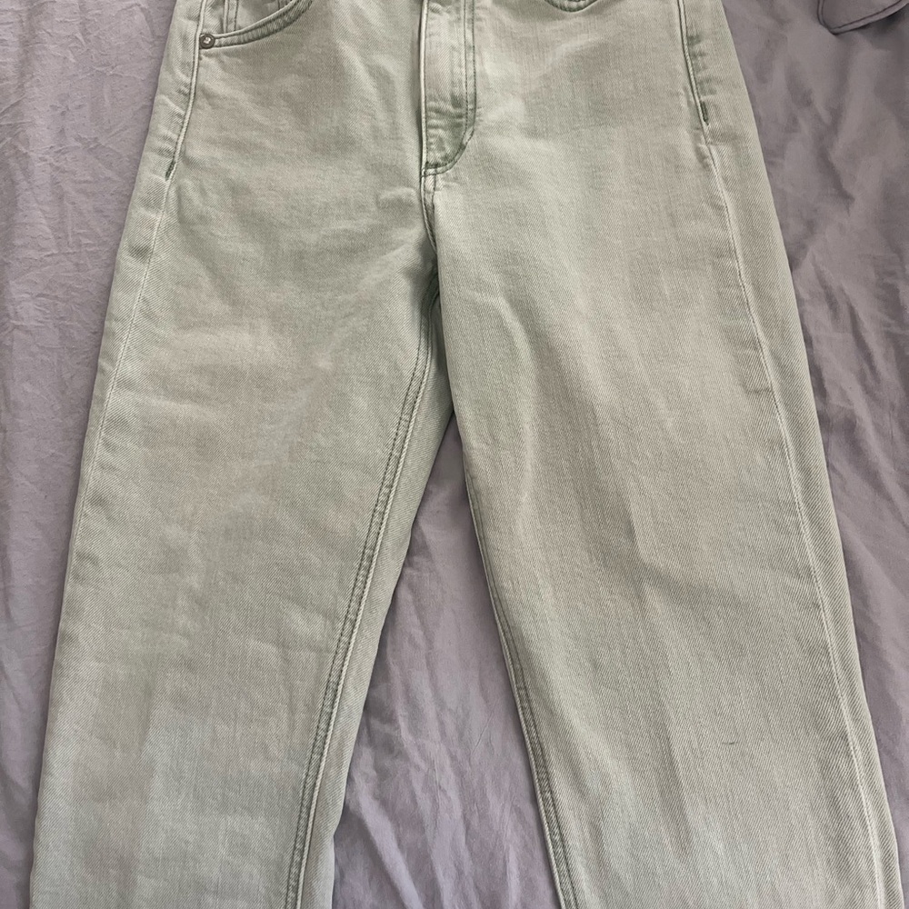Light Green Denim Jeans